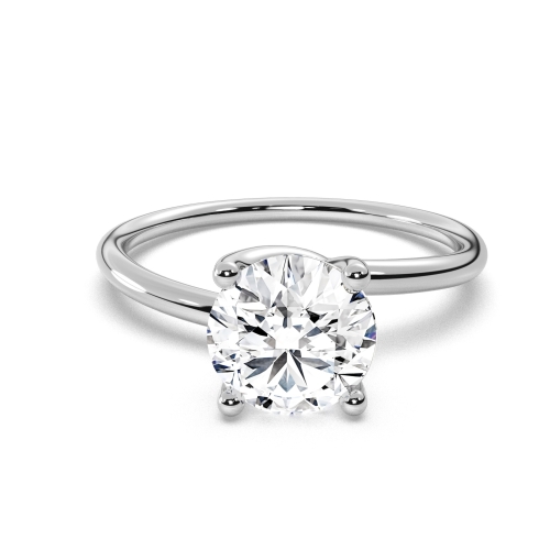 Twisted Solitaire Engagement Ring