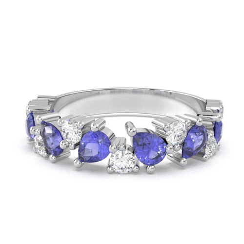 Naomit Ring - Pear shape of Magic Set with Diamonds