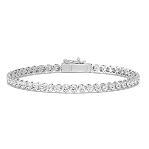 4.66 carat round diamond tennis bracelet